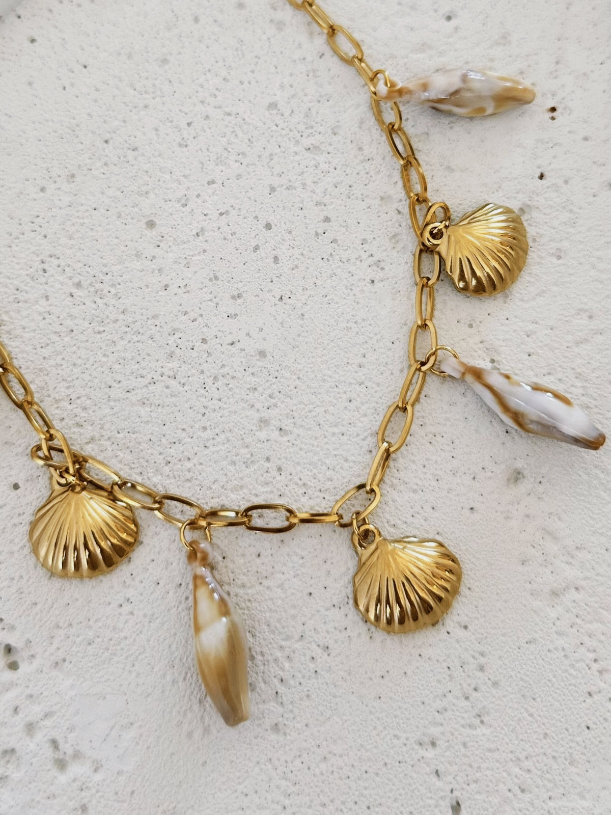 Seashell Gold Necklace