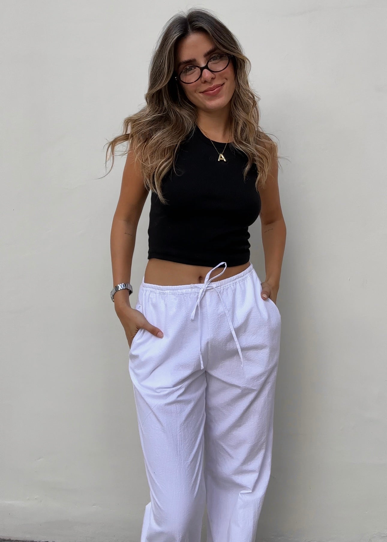 Emily Pant - Blanco