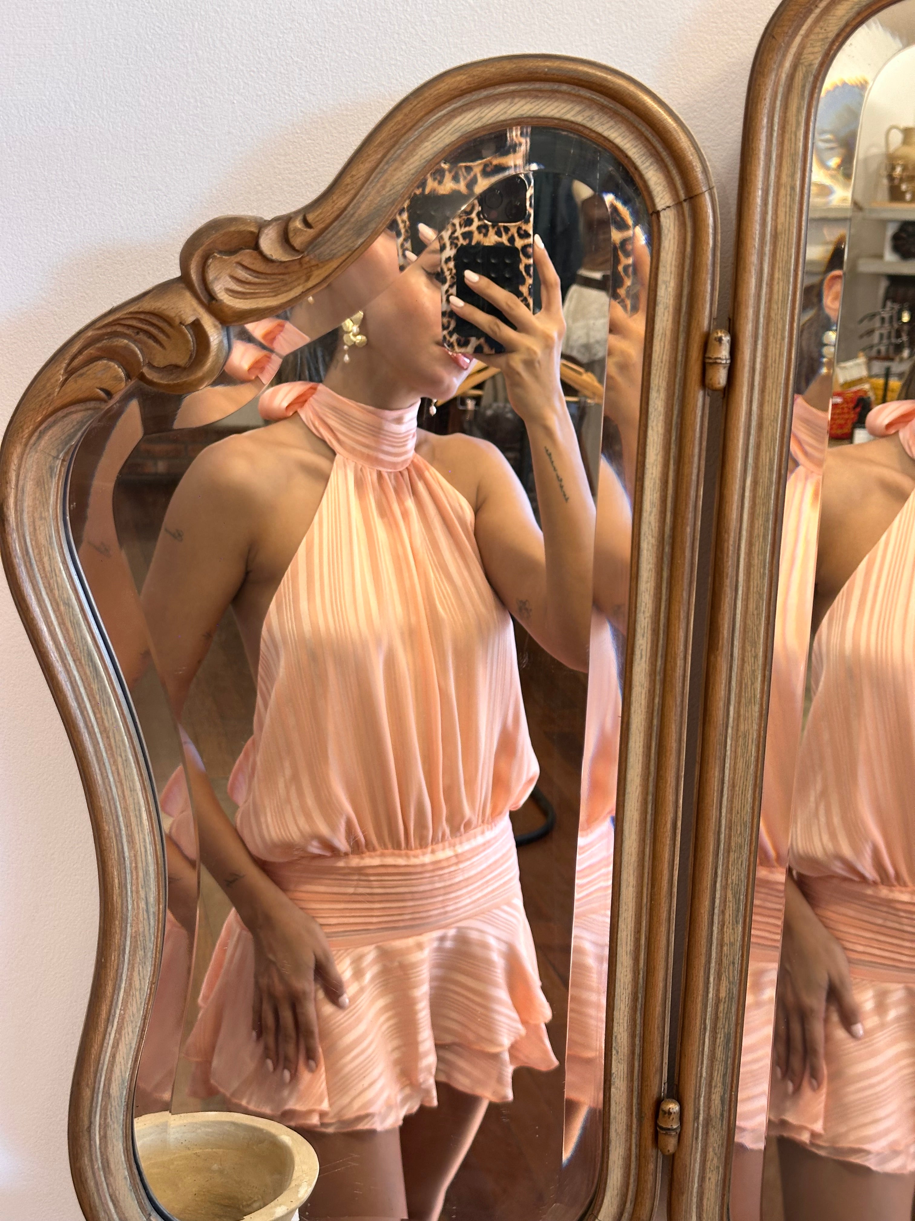 Ares Mini Dress - Coral