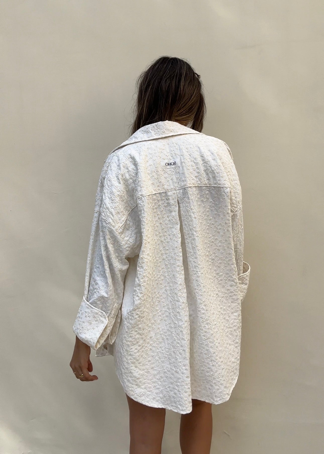 Elsa Shirt - Cream Embroidery