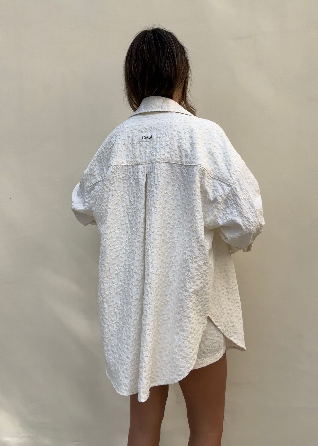 Elsa Shirt - Cream Embroidery