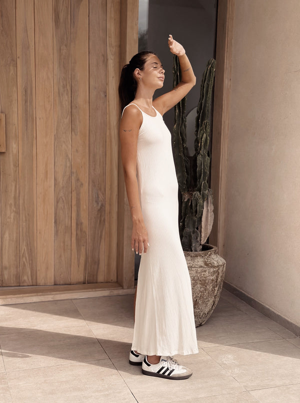 Mercedes Dress Morley / Off White