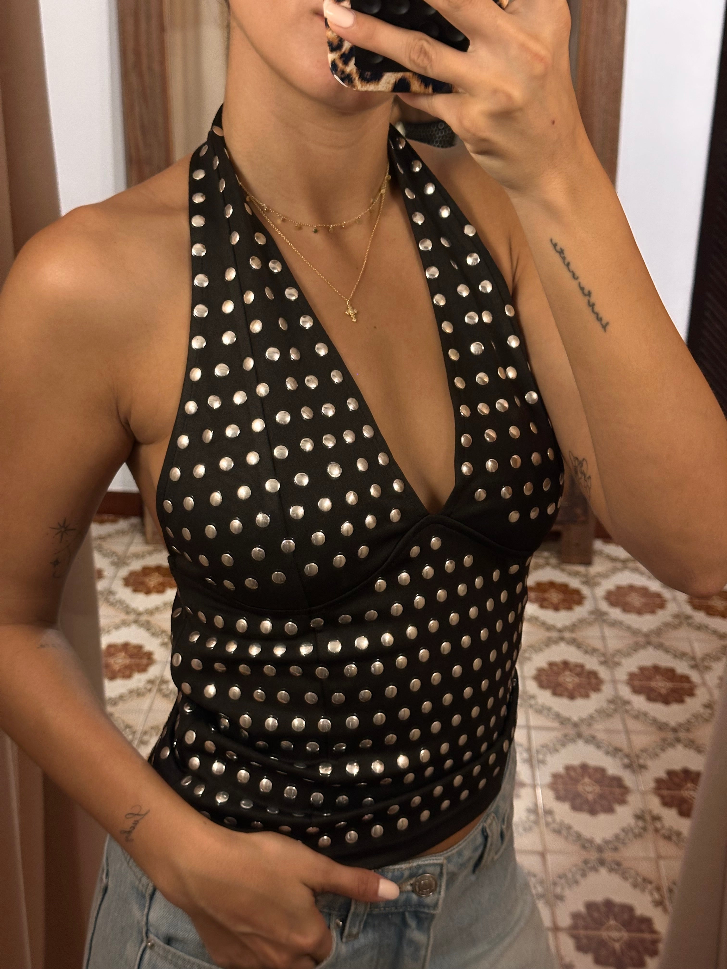 Stud Halter Top