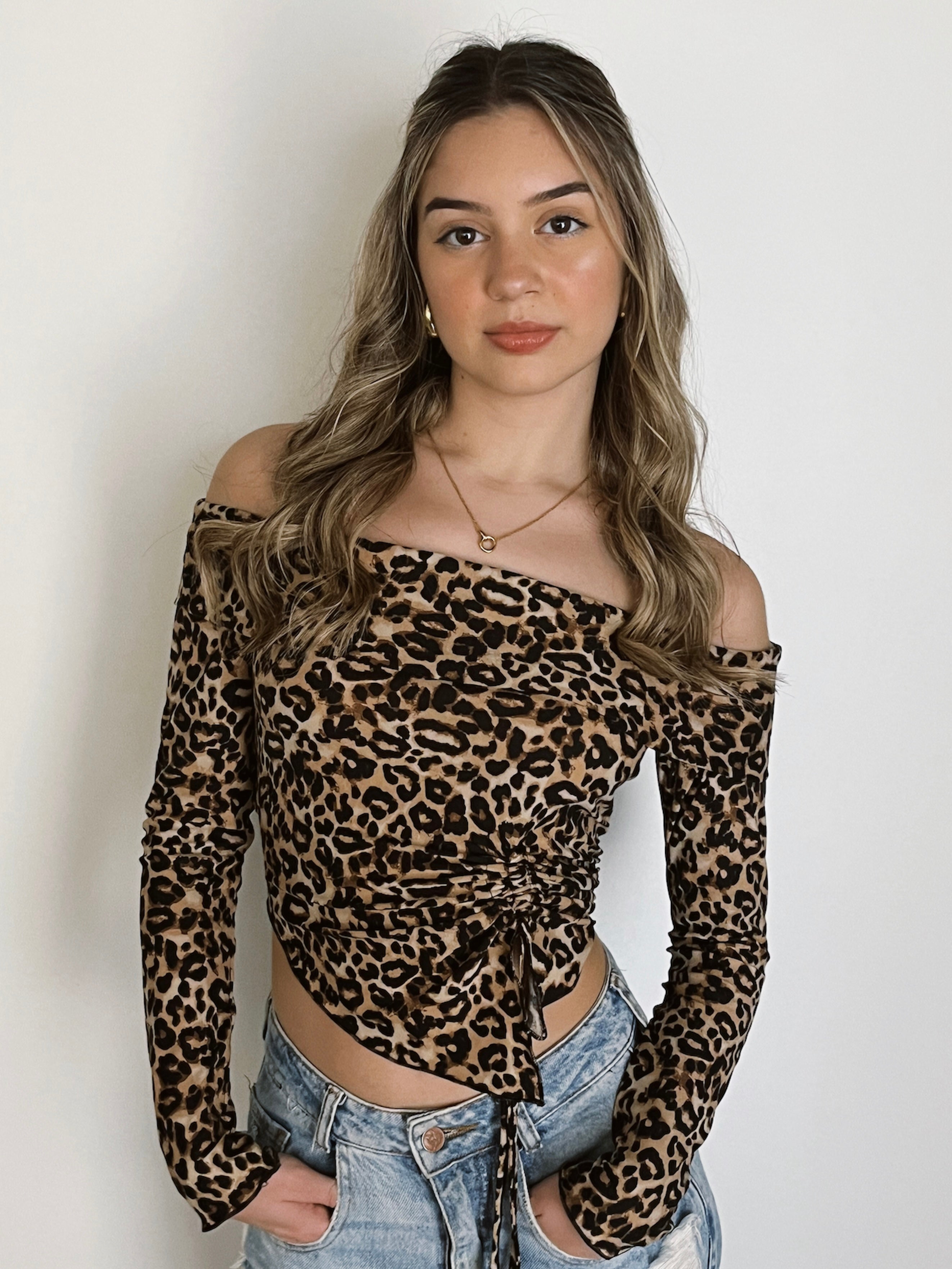 Off Shoulder Long Sleeve Top