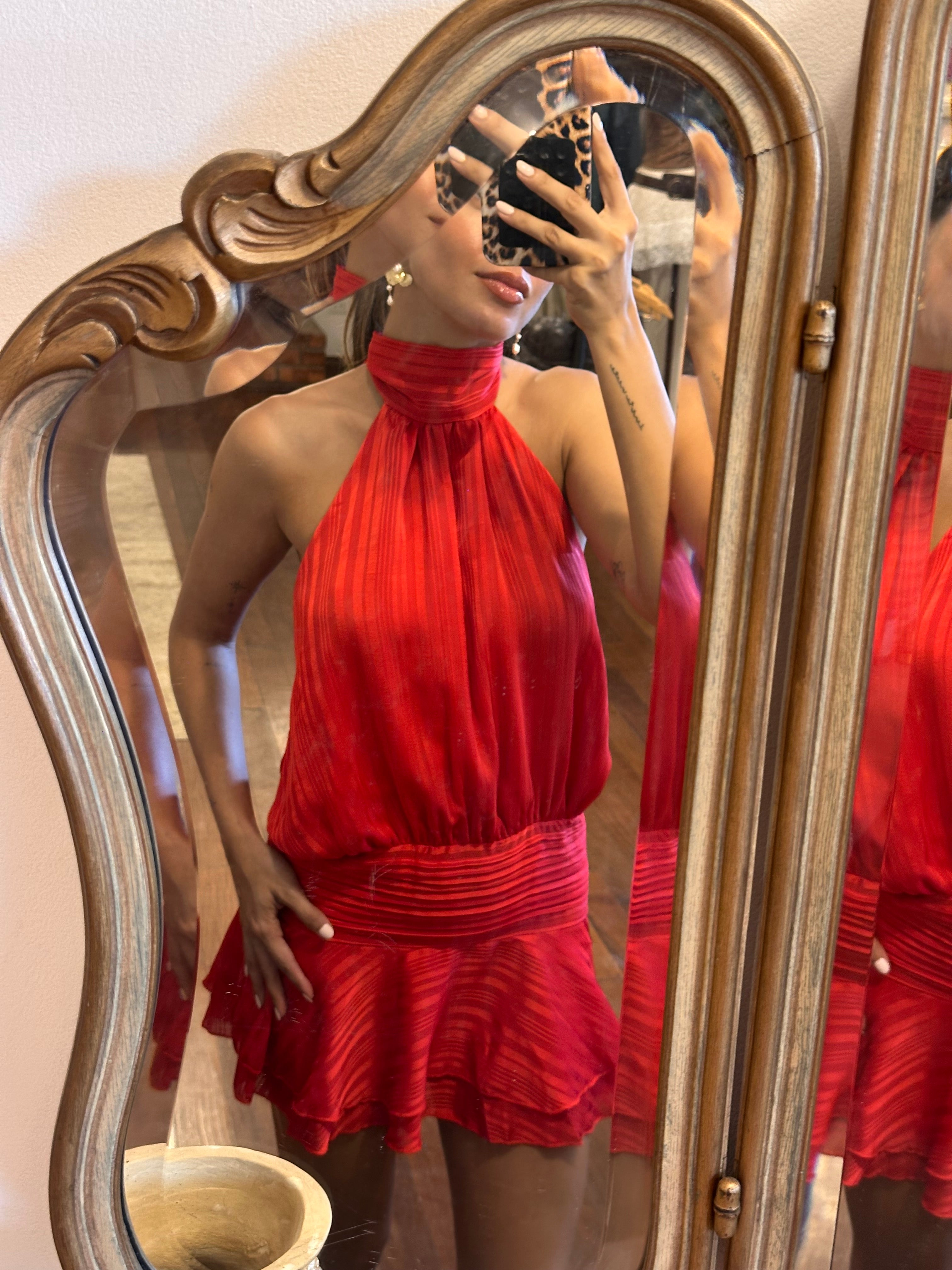 Ares Mini Dress - Red