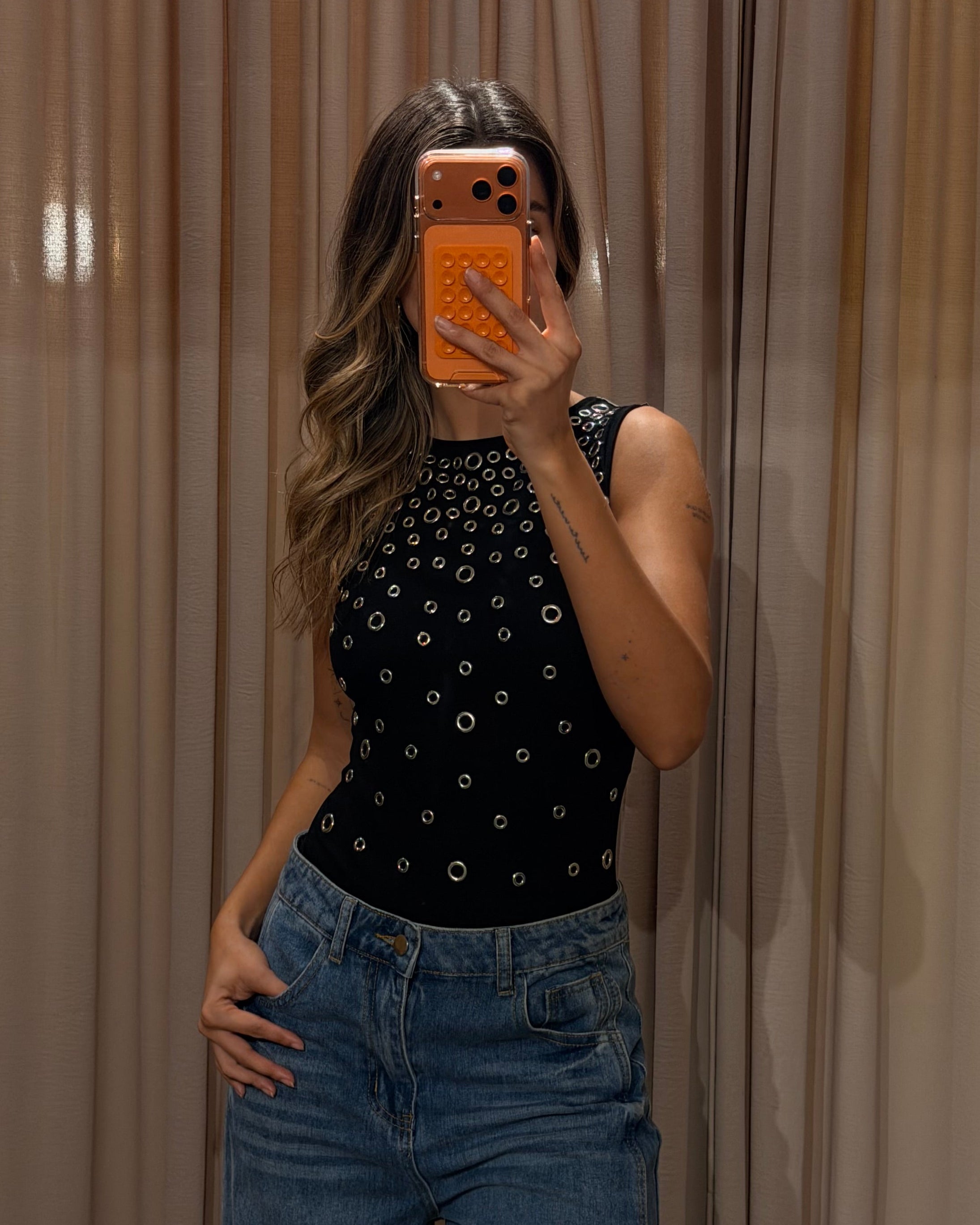Eyelet Body - Black