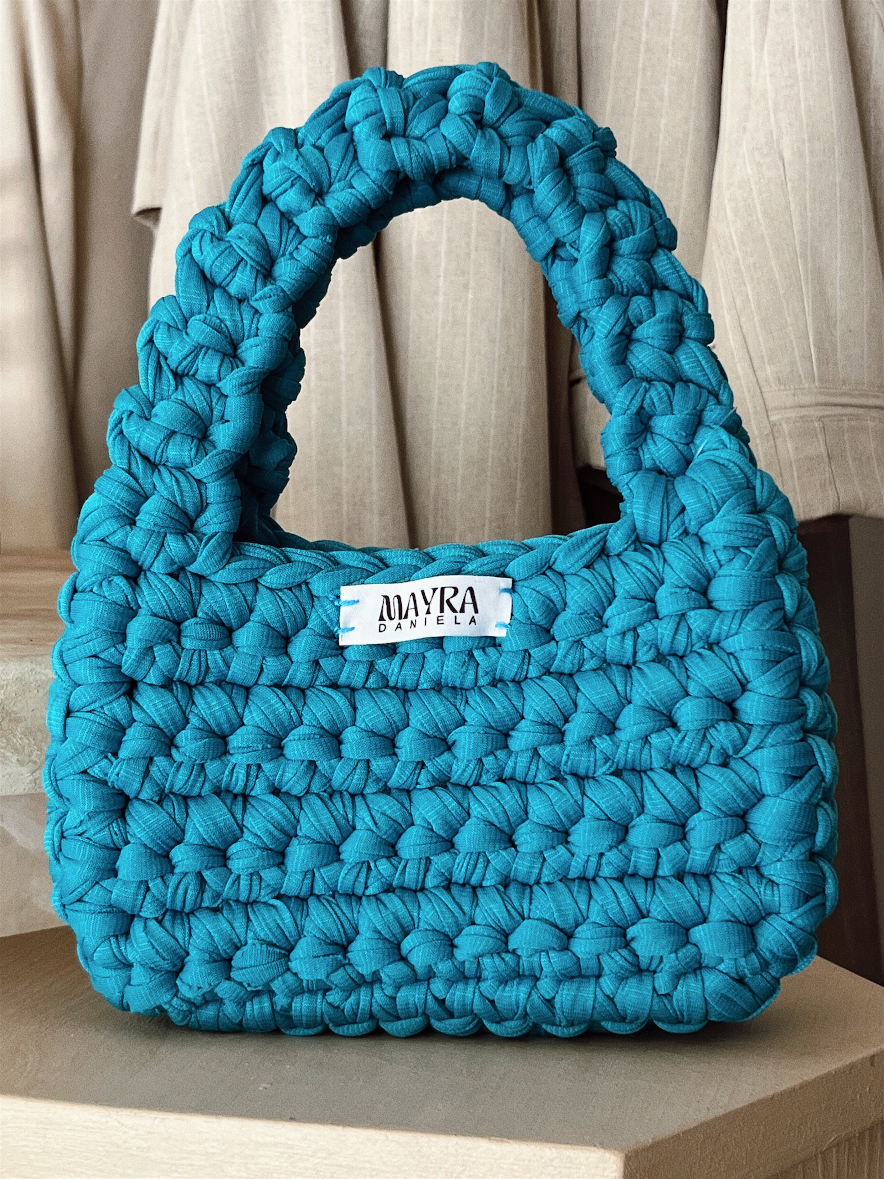 Mini Handbag Oriana - Aqua