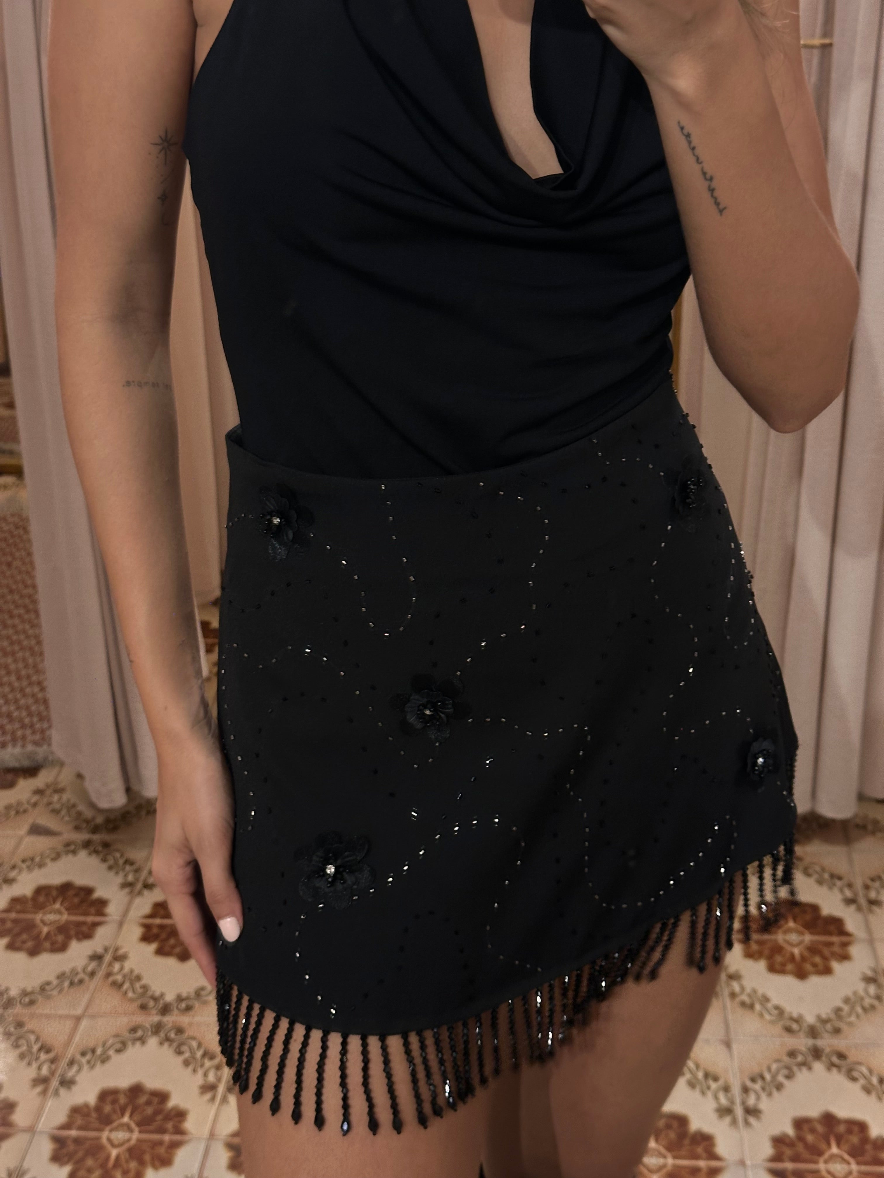 Macca Mini Skirt Embroidery