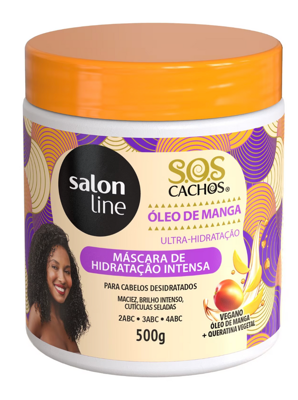 Salon Line Mango Oil Mascarilla Hidratación Intensa Rizos 500g