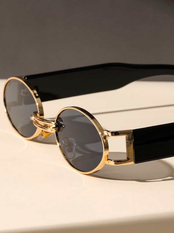 90s gold frame sunglasses