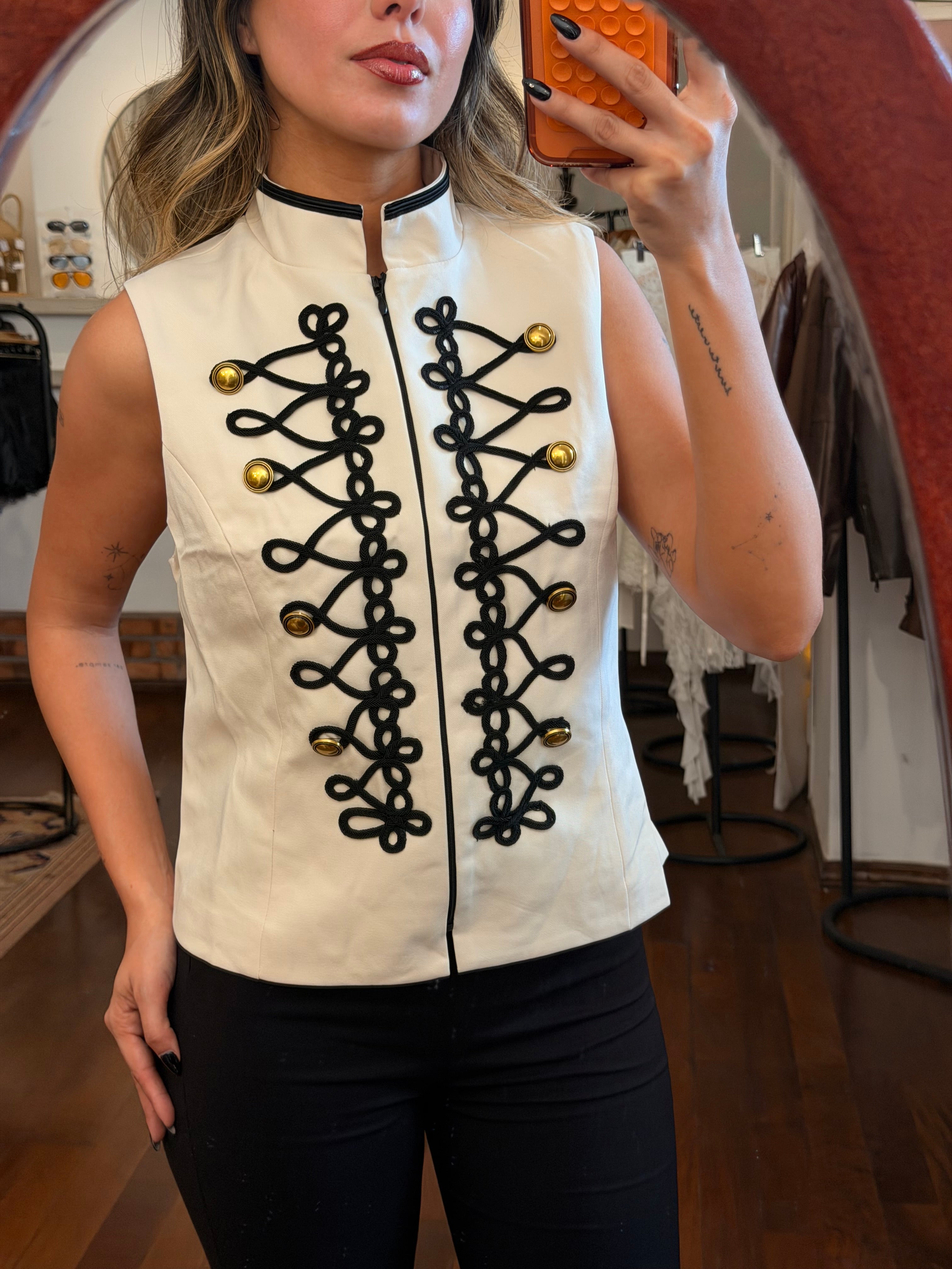 Napoleon Vest - Ivory