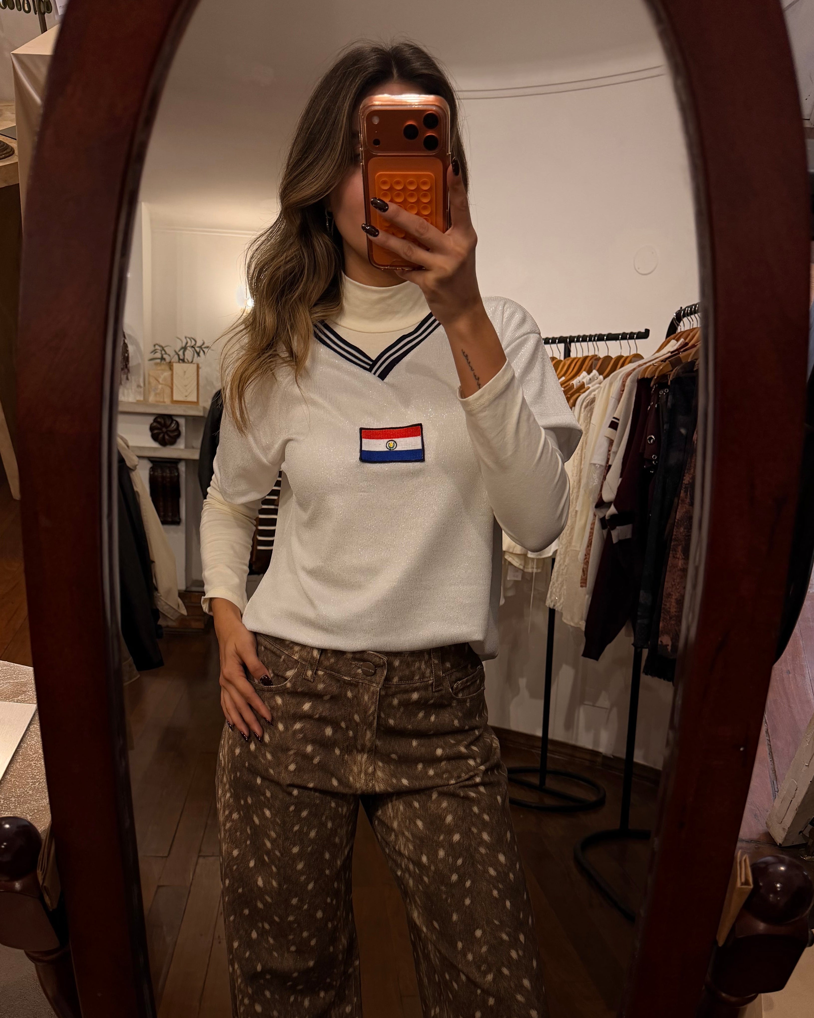 Remera Vintage Paraguay - Blanca