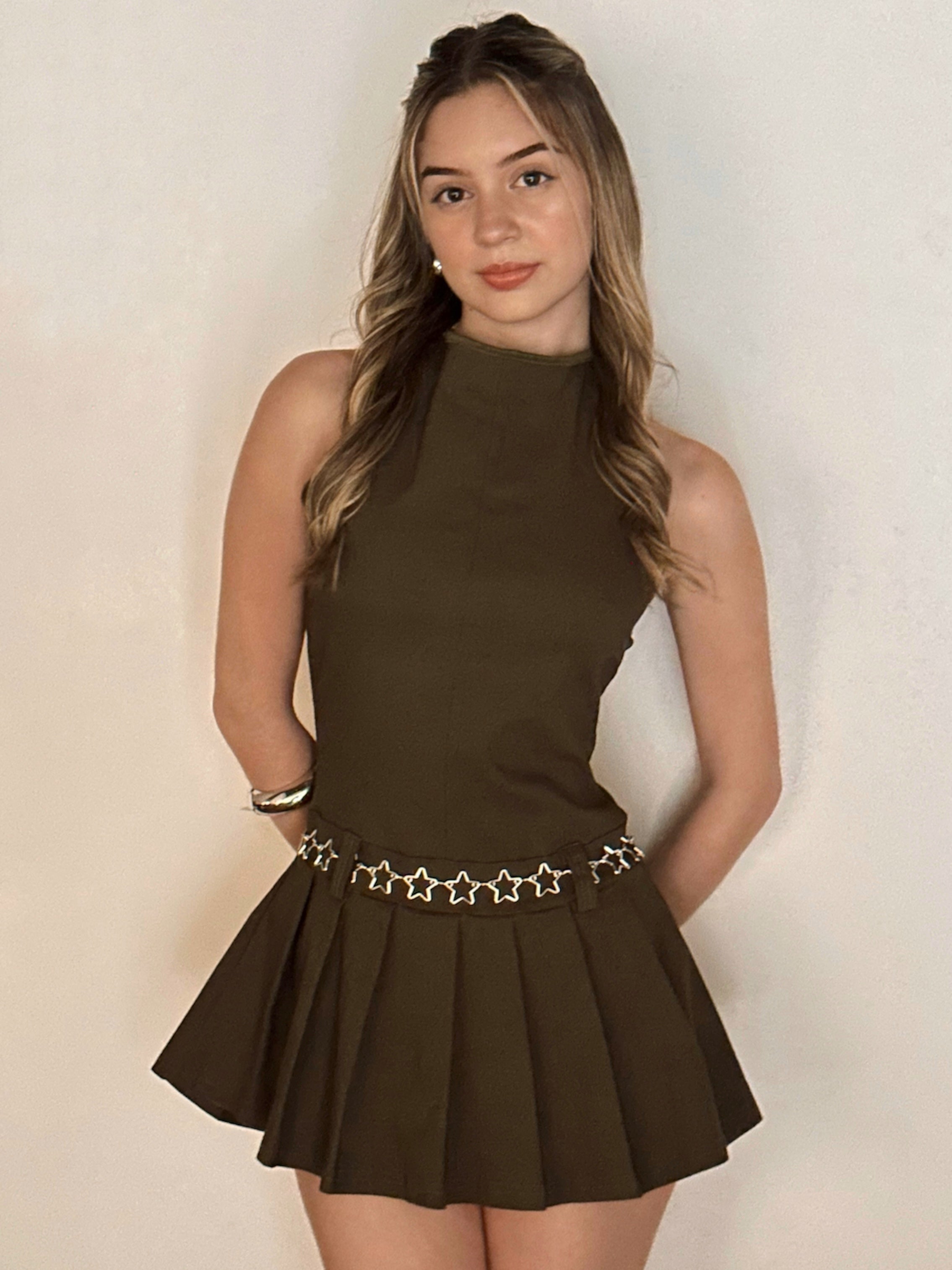 Amy Mini Dress - Olive