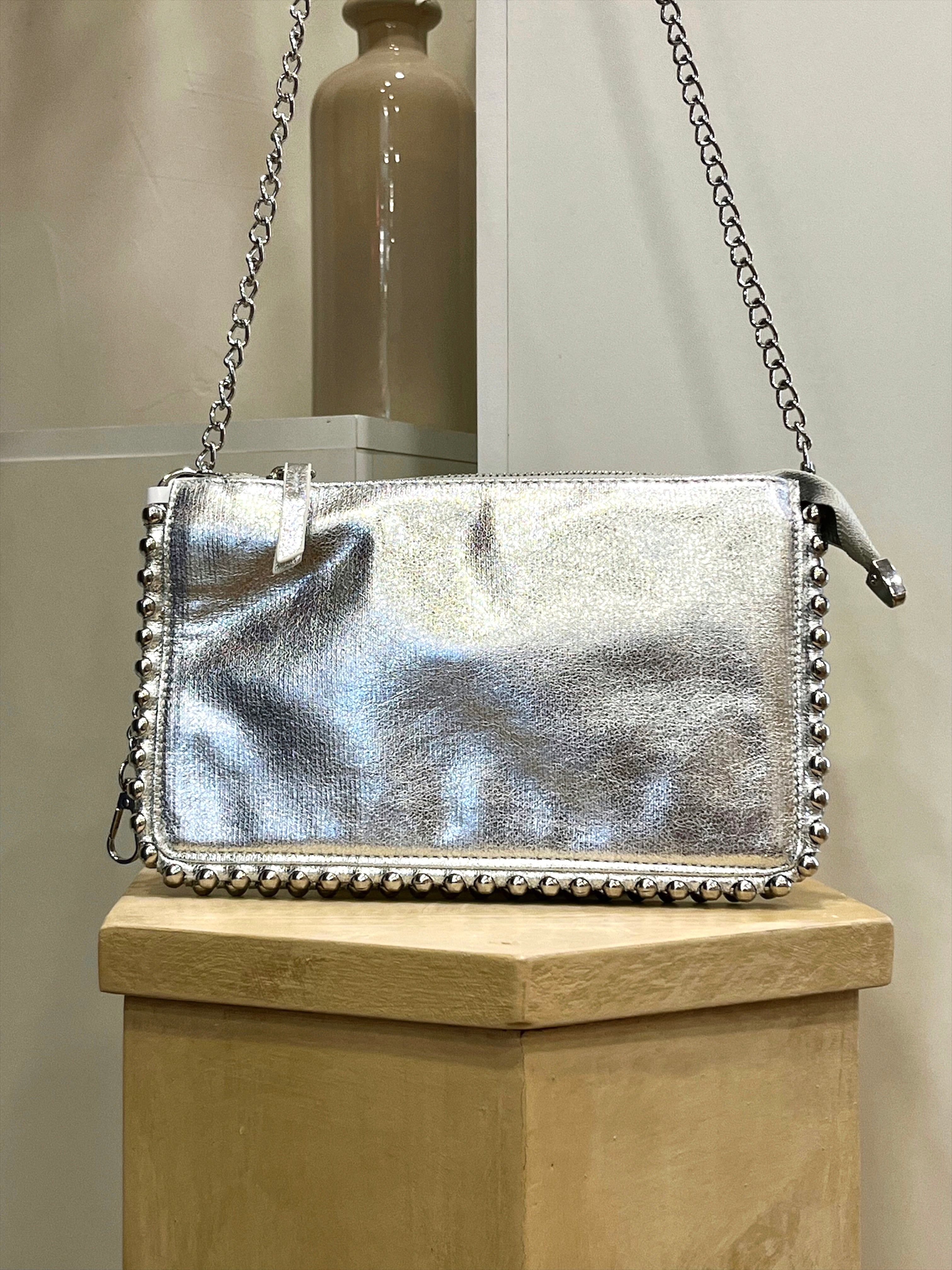 Shoulder Mini Bag - Silver