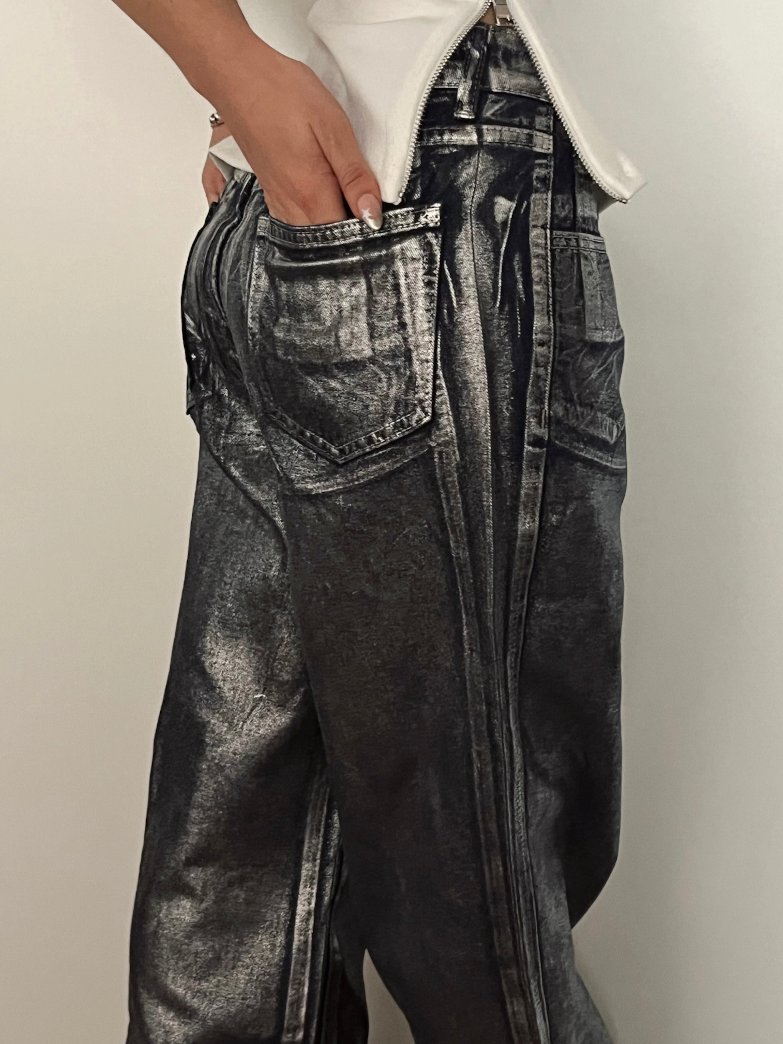 Pantalón Denim Foil