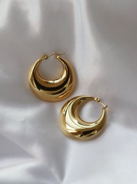 Chunky Gold Hoops